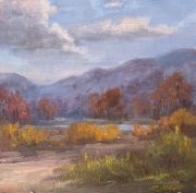 Where Orange Meets Blue: Blue Ridge Mountains in Rockbridge County